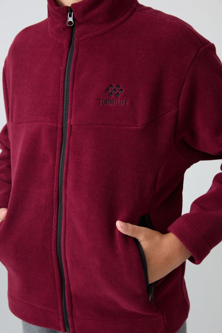 Sweatshirt voor jongeren met ritskraag - Image 3
