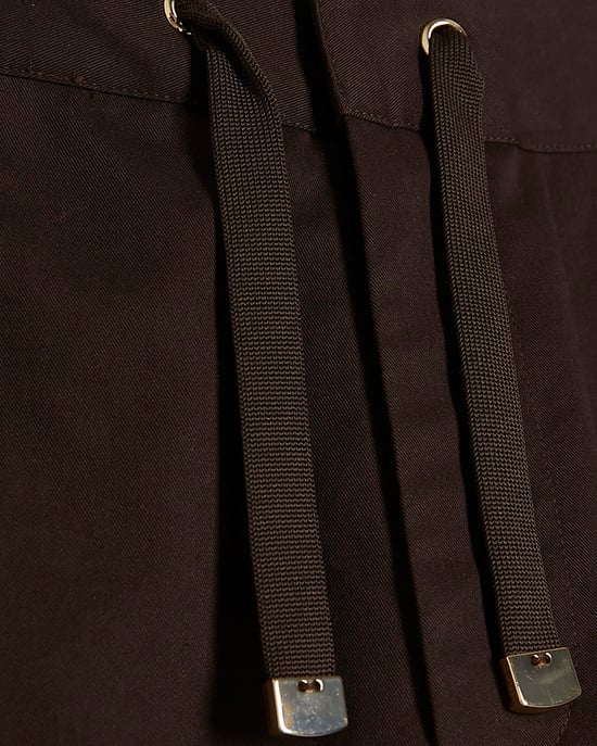 River Island Womens Trousers Brown Drawstring Waist Zip Hook - Image 5