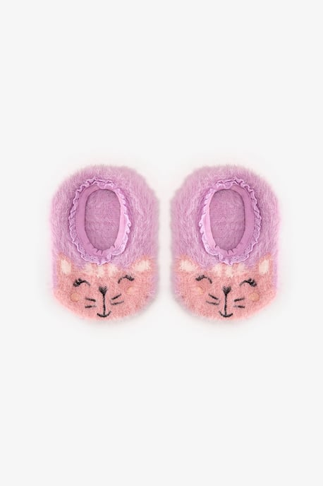 Penti meisjespantoffelsokken met kattenmotief - Image 1