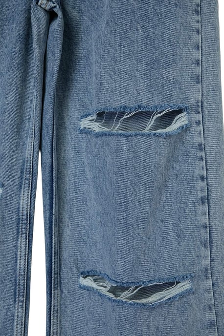 TRENDYOLMİLLA Dames Blauw Effen Hoge taille Jeans - Image 4