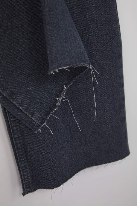 TRENDYOLMİLLA Dames Blauw Effen Wijde pijp Hoge taille Jeans - Image 5
