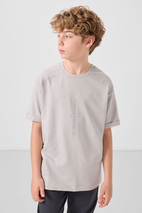 Oversized T-shirt voor jongeren met ronde hals - Image 3