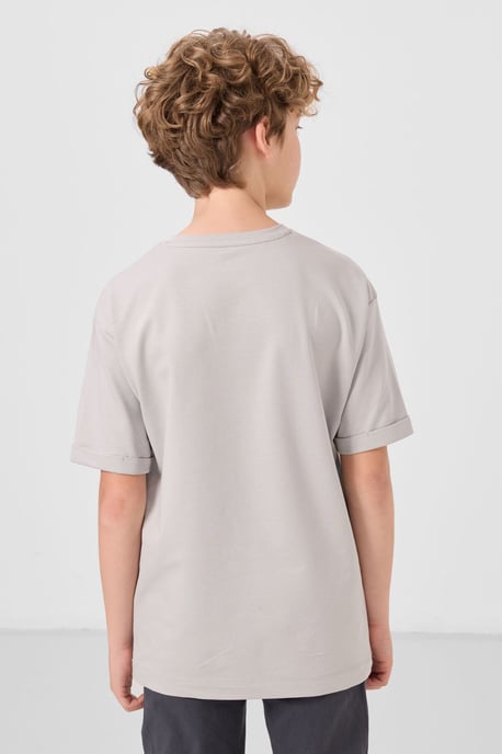 Oversized T-shirt voor jongeren met ronde hals - Image 5