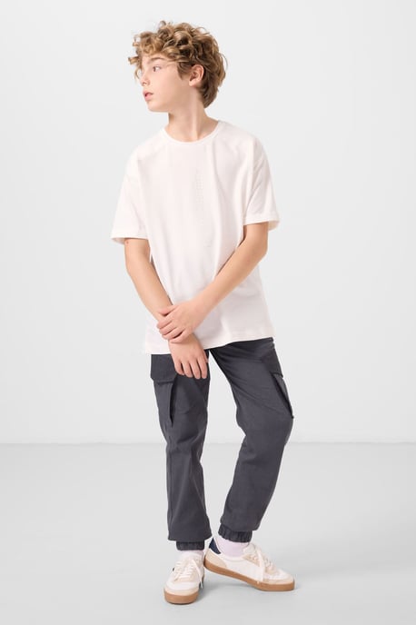 T-shirt voor jongeren met oversized pasvorm en ronde hals - Image 2