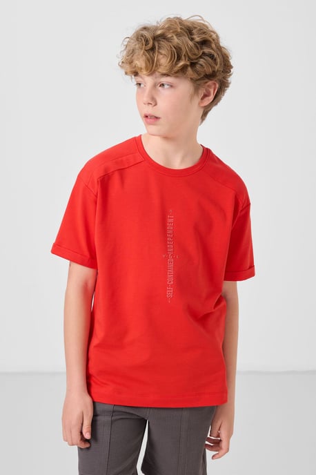 Oversized T-shirt voor jongeren met ronde hals - Image 3