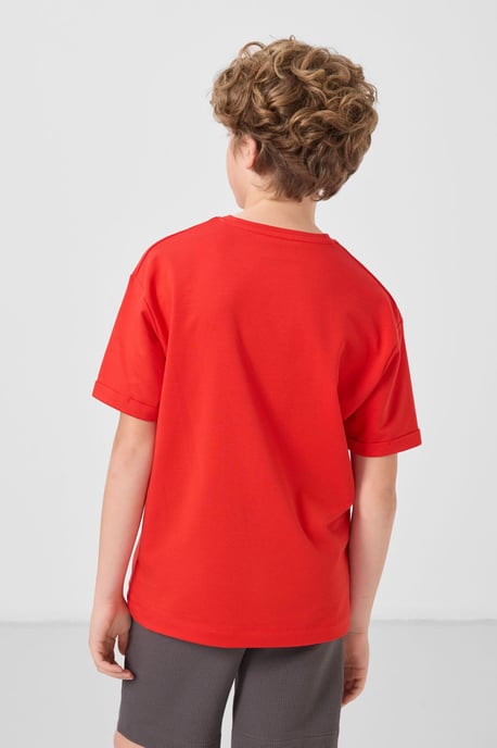 Oversized T-shirt voor jongeren met ronde hals - Image 5