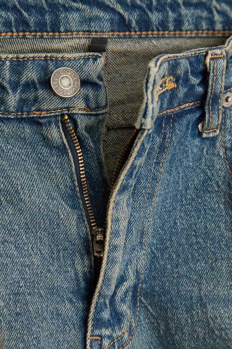 TRENDYOL MAN Men's Dark blue Plain Baggy Normal waist Jeans - Image 5
