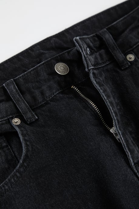 TRENDYOL MAN Men's Black Plain Baggy Normal waist Jeans - Image 6