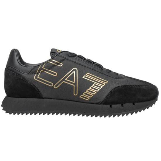 EA7 Emporio Armani Men's Shoe Logo Print Comfort Classic Look Lace-Up Trainers - Image 2