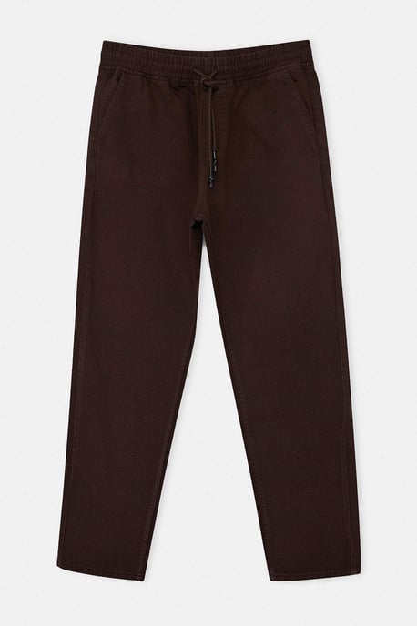 TRENDYOL MAN Men's Brown Plain Regular fit Normal waist Jeans - Image 3