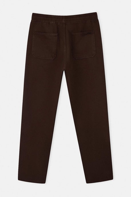 TRENDYOL MAN Men's Brown Plain Regular fit Normal waist Jeans - Image 5