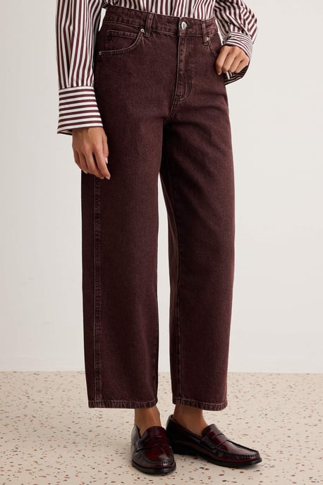 TRENDYOLMİLLA Dames Effen Barrel Normale taille Jeans - Image 2