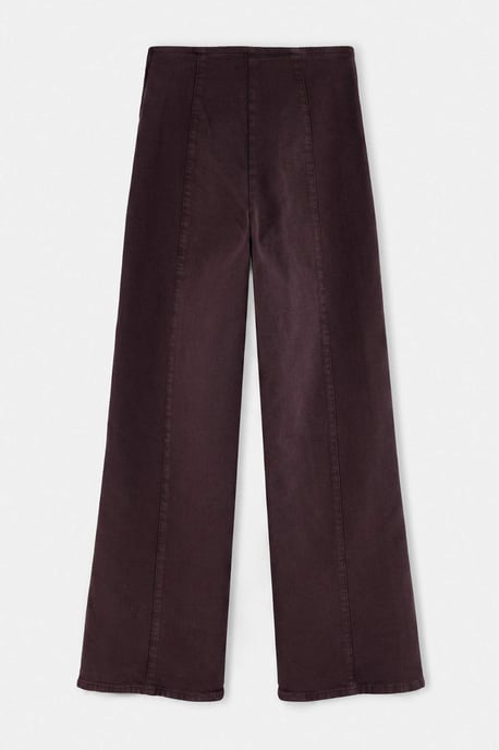 TRENDYOLMİLLA Dames Bruin Effen Wijde pijp Hoge taille Jeans - Image 2
