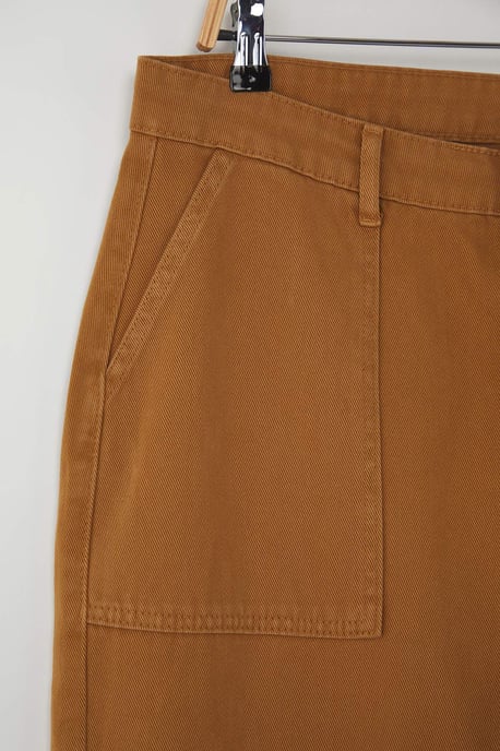 Trendyol Curve Dames Geel Effen Wijde pijp Hoge taille Grote maten Jeans - Image 5