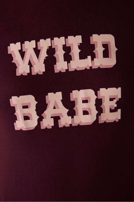 Slogan Long Sleeve Thermal Effect Pyjama Top - Image 4
