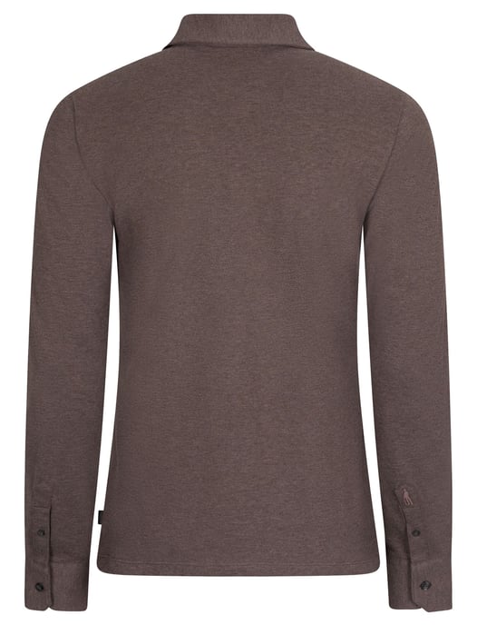 Poloshirt Cavallaro bruin katoen gemeleerd - Image 2