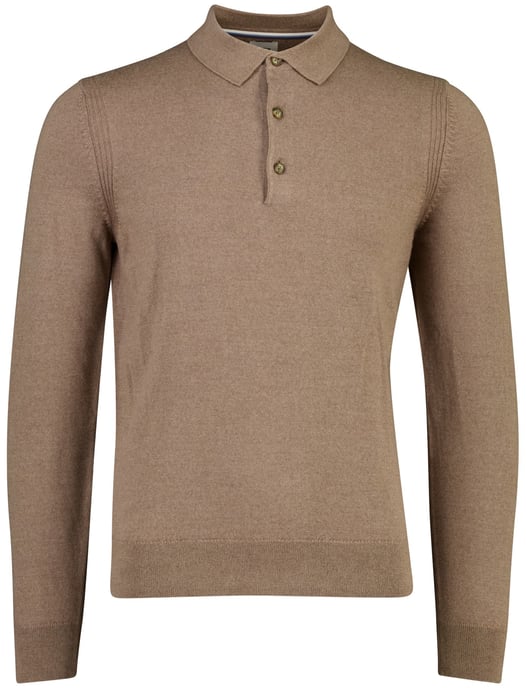 Poloshirt Brax bruin merinowol - Image 2