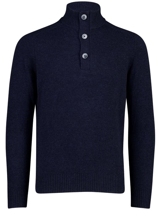 Trui Gentiluomo donkerblauw met knopen - Image 2