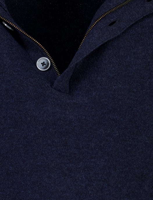Trui Gentiluomo donkerblauw met knopen - Image 4