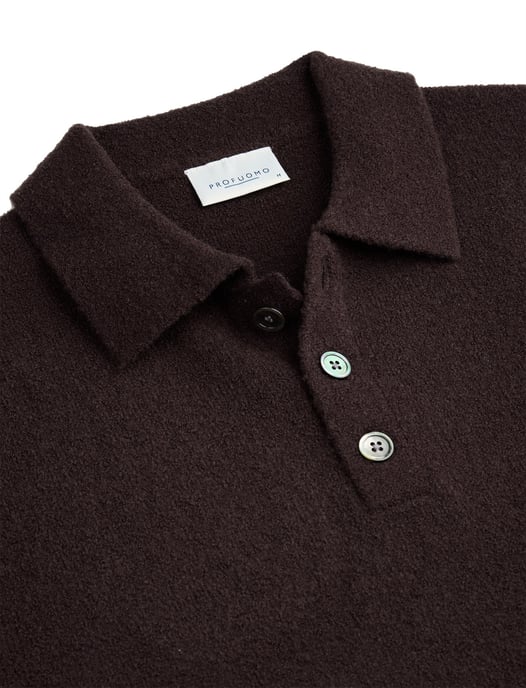 Trui Profuomo aubergine gebreid - Image 2