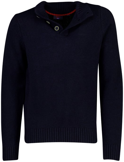 Trui New Zealand donkerblauw schipperstrui gebreid - Image 1