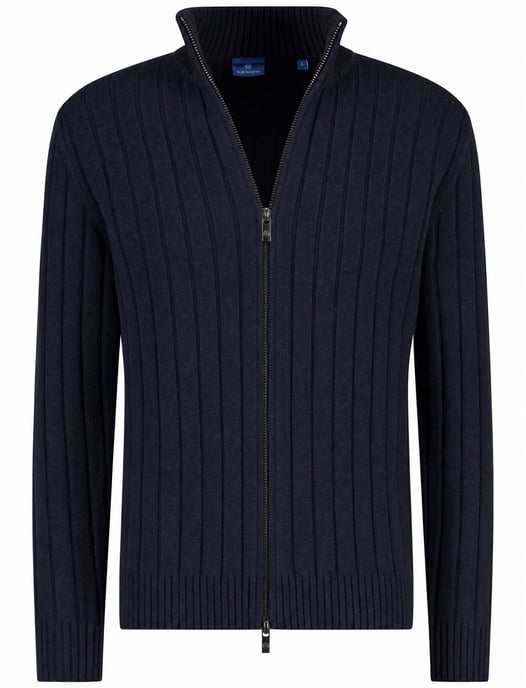 Vest Blue Industry donkerblauw gebreid - Image 1