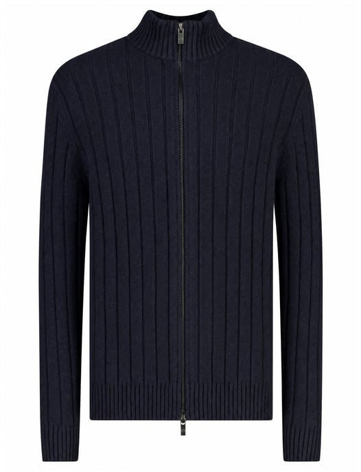Vest Blue Industry donkerblauw gebreid - Image 2