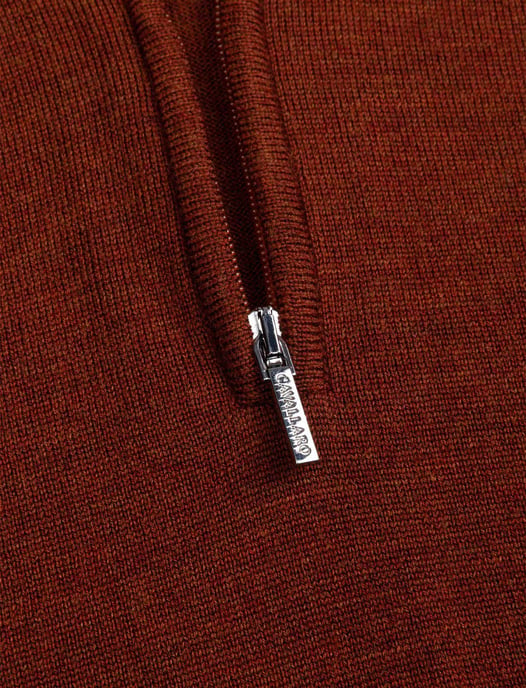 Trui Cavallaro half zip rood gemeleerd - Image 3