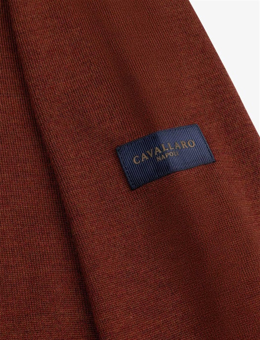 Trui Cavallaro half zip rood gemeleerd - Image 4