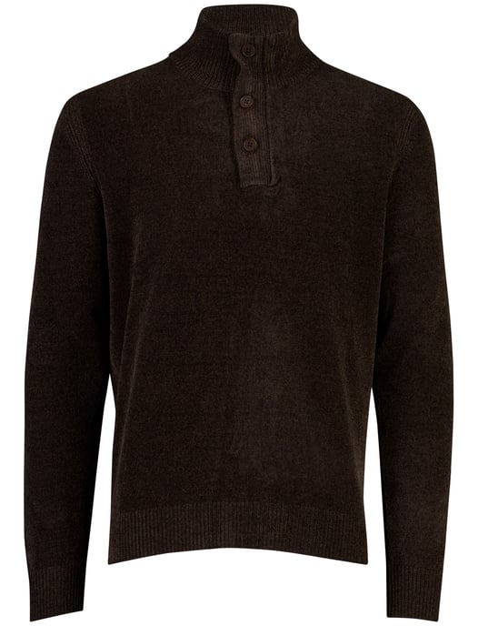Trui Blue Industry bruin half zip - Image 2