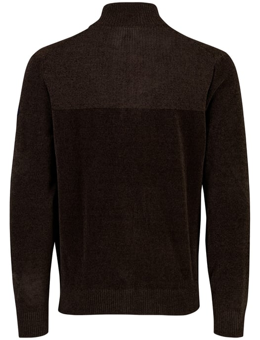 Trui Blue Industry bruin half zip - Image 4