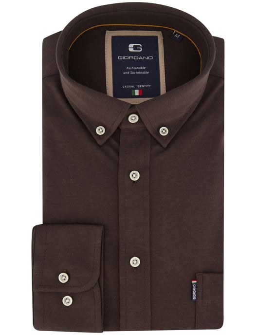 Overhemd Giordano bruin jersey - Image 2