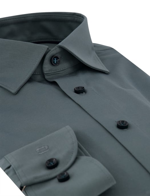 Overhemd Olymp groen jersey - Image 3
