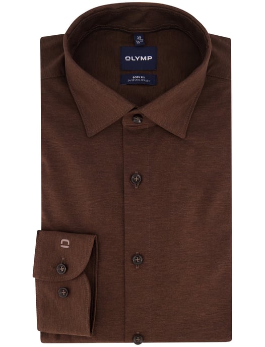 Overhemd Olymp bruin casual - Image 2