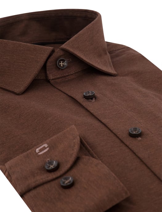 Overhemd Olymp bruin casual - Image 3