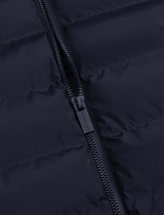 Gewatteerde jas Cavallaro donkerblauw gevoerd - Image 3