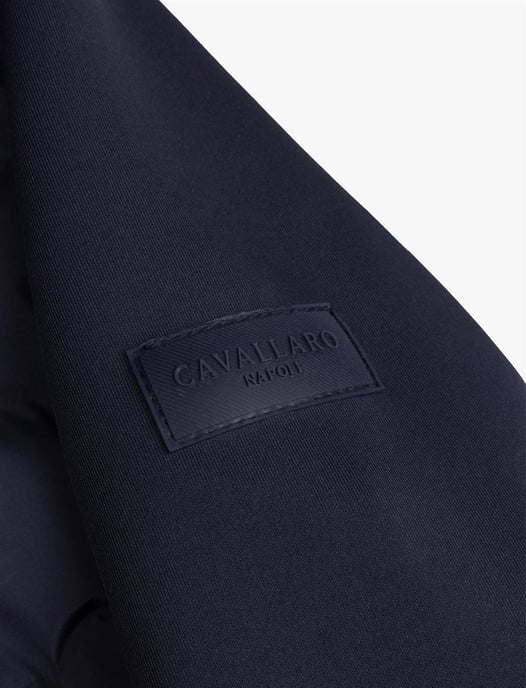 Gewatteerde jas Cavallaro donkerblauw gevoerd - Image 4