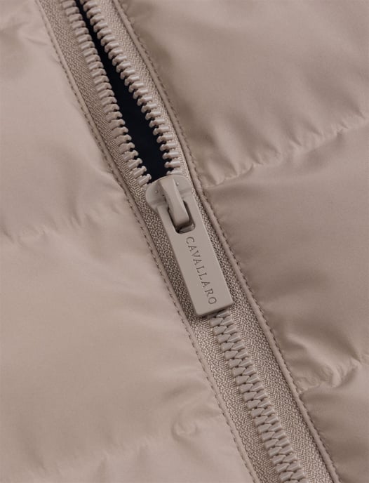 Gewatteerde jas Cavallaro beige - Image 3