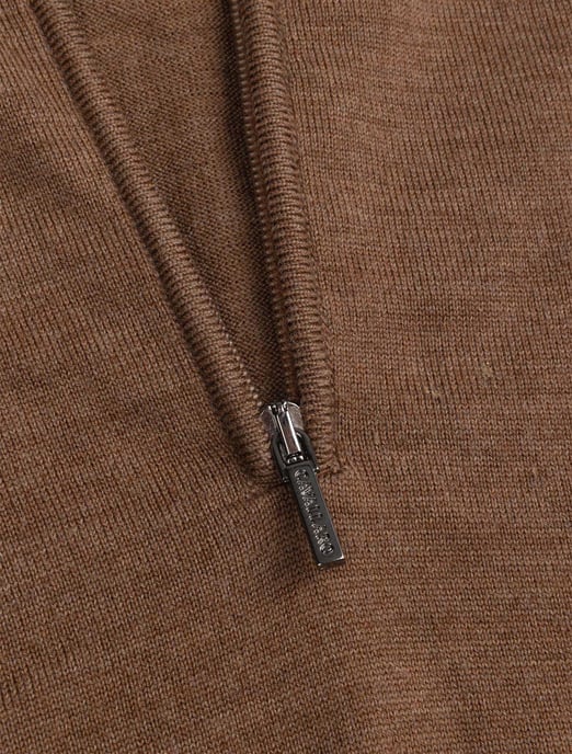 Cavallaro trui bruin half zip - Image 3