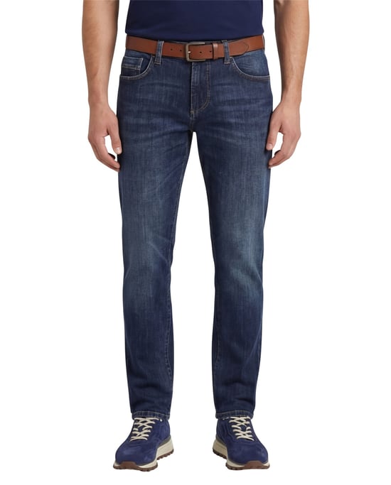 Camel Active broek 5-pocket blauw Houston normale fit - Image 1
