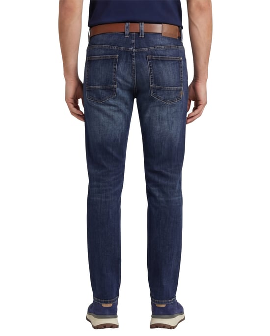 Camel Active broek 5-pocket blauw Houston normale fit - Image 2
