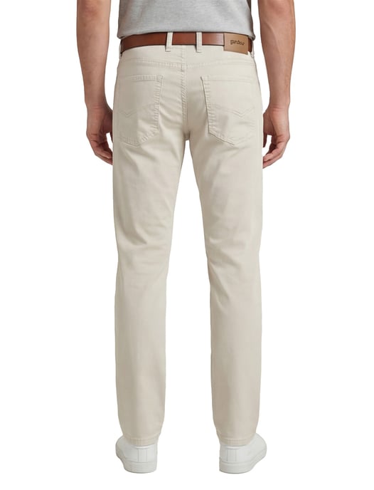 Gardeur beige plain 5-pocket trousers - Image 2