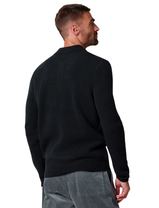 Poloshirt Profuomo navy wol - Image 2