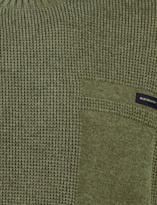 Trui Blue Industry groen normale fit - Image 2
