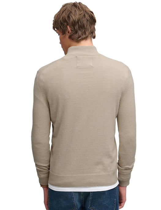 Superdry half zip trui beige slim fit - Image 2