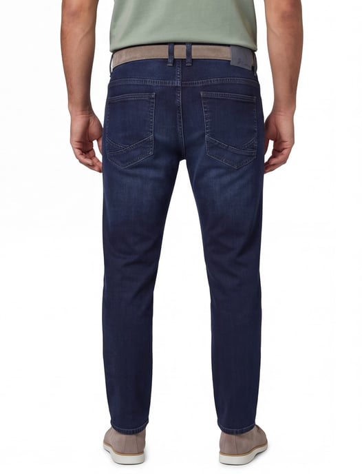 Camel Active spijkerbroek donkerblauw effen denim Madison slim fit - Image 2