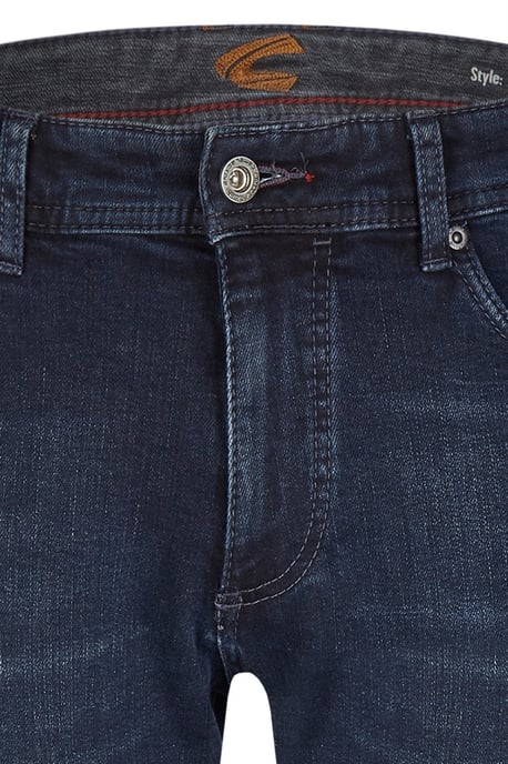 Camel Active spijkerbroek donkerblauw effen denim Madison slim fit - Image 3