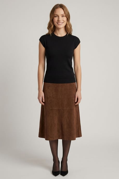 Black Short Sleeve Slim Fit Jumper Top - Image 1