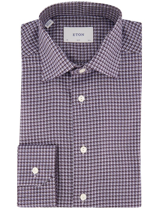 Overhemden Eton Slim Fit blauw Wrinkle-Resisrant - Image 2