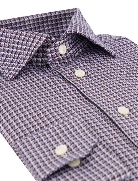 Overhemden Eton Slim Fit blauw Wrinkle-Resisrant - Image 3